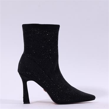 Una Healy I Get Around High Heel Boot - Black Glitter